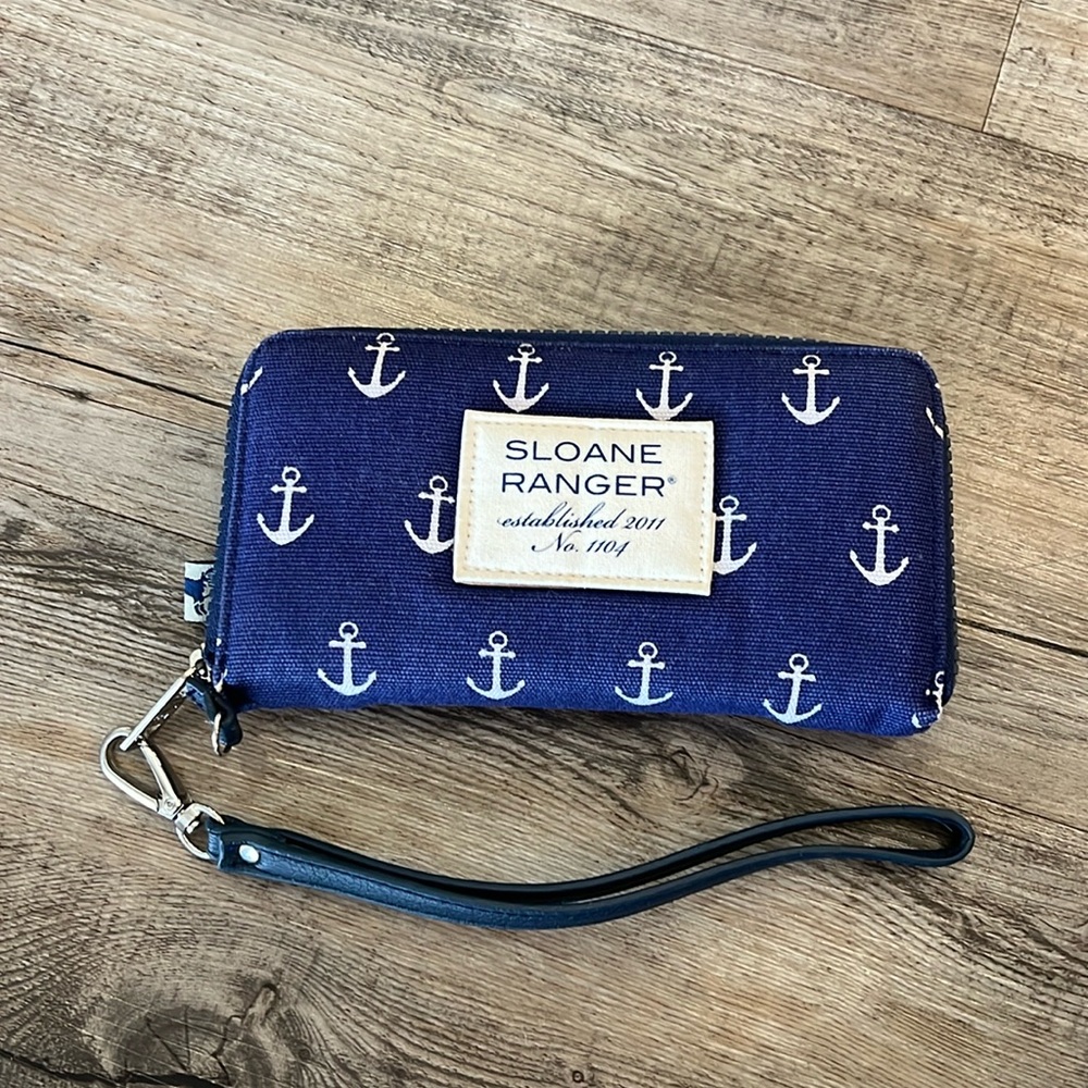 Sloane Ranger Nautical Anchor
Canvas Wallet , in Excellent condition